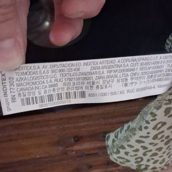 ZARA Green Leopard Print Slip Dress Size XS - Picture 13 of 16